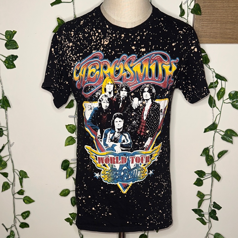 Aerosmith World Tour Distressed Graphic Tee